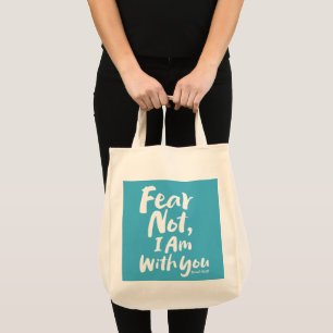 Bolsa Tote MEDO NÃO, eu estou com você fé fé religiosa De