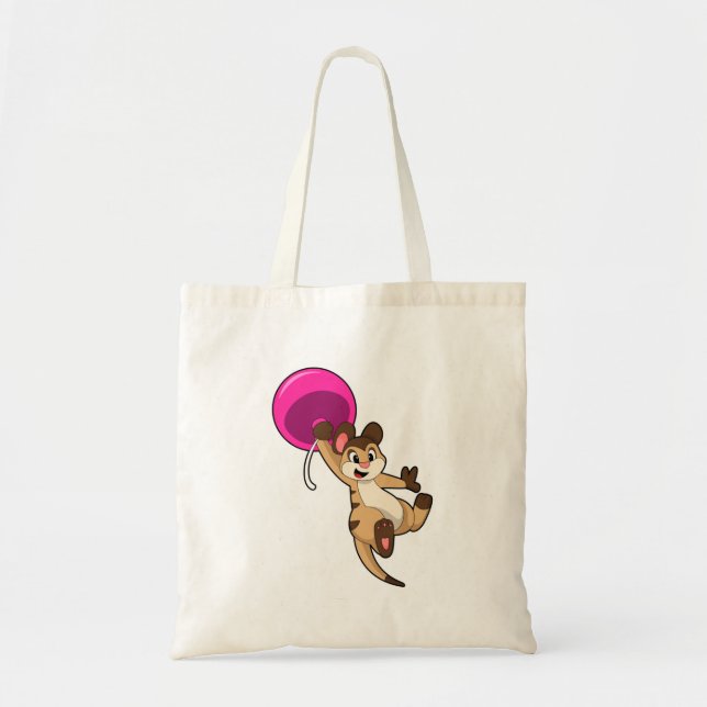 Bolsa Tote Meerkat com Balão (Frente)