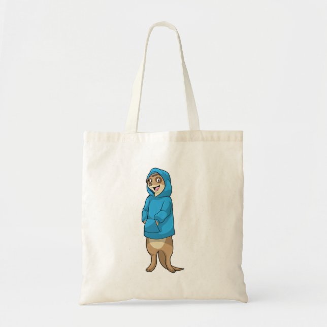 Bolsa Tote Meerkat com Hoodie (Frente)