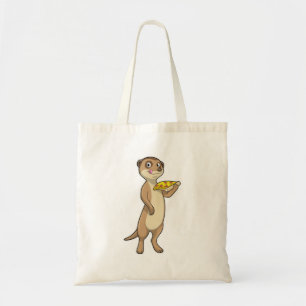 Bolsa Tote Meerkat com Pizza