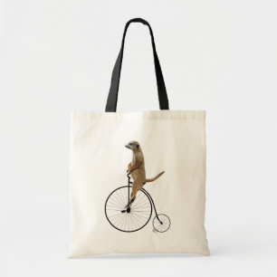 Bolsa Tote Meerkat em Black Penny Farthing