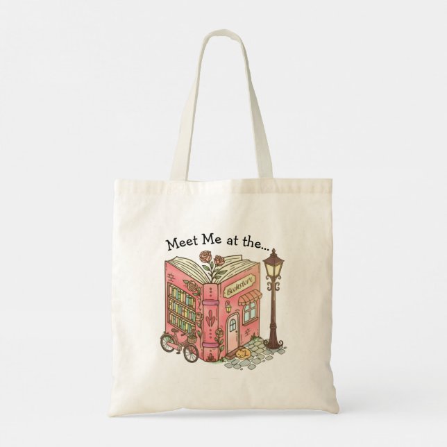 Bolsa Tote Meet Me At The Bookstore (Verso)
