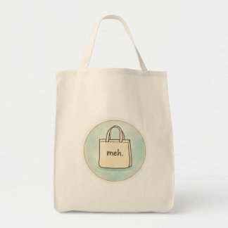 Bolsa Tote Meh Sarcastic Dry Humor, Snarky Shopping Tote Bag