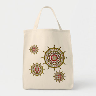 Bolsa Tote Mehndi Fantasy Dourado Tote Bag