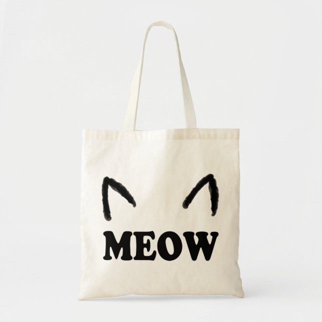 Bolsa Tote Meia com remos de gato (Frente)