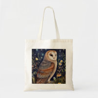 Meia-noite Coruja Tote Bags