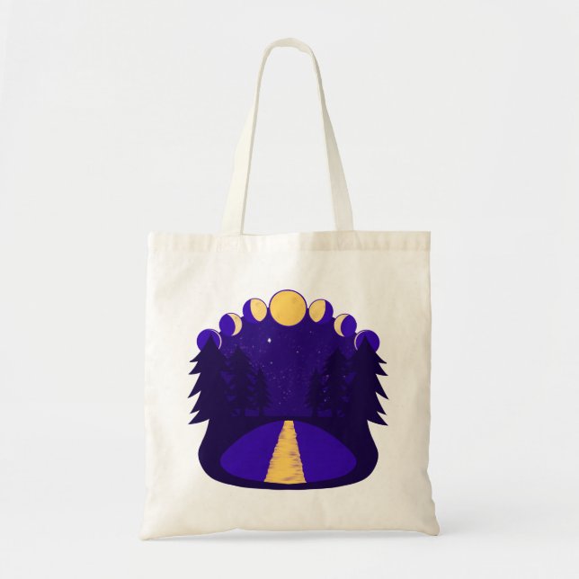 Bolsa Tote Meia-Noite enluarada (Frente)