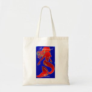 Bolsa Tote Meia-sereia de cauda-vermelha-vermelha-vermelha-ve