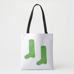 Bolsa Tote Meias Verdes Aconchegantes e Brilhantes