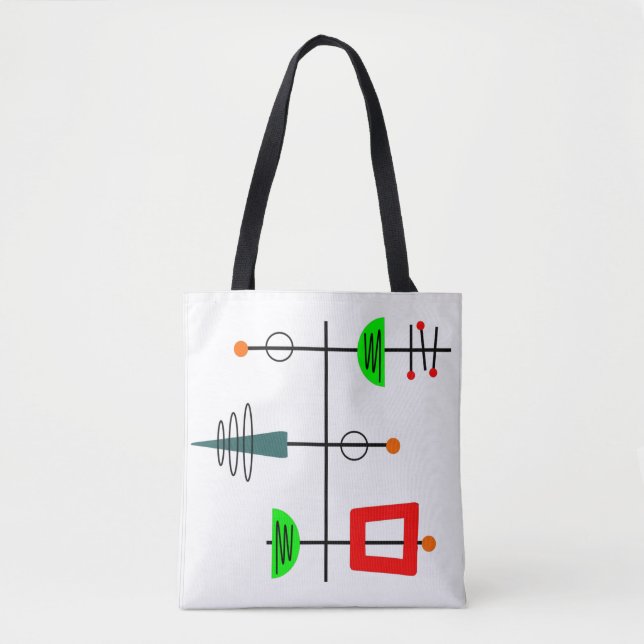 Bolsa Tote Meio século moderno móvel (Frente)