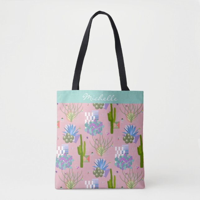Bolsa Tote Meio século Paisagem Moderna do Deserto l Qualquer (Frente)