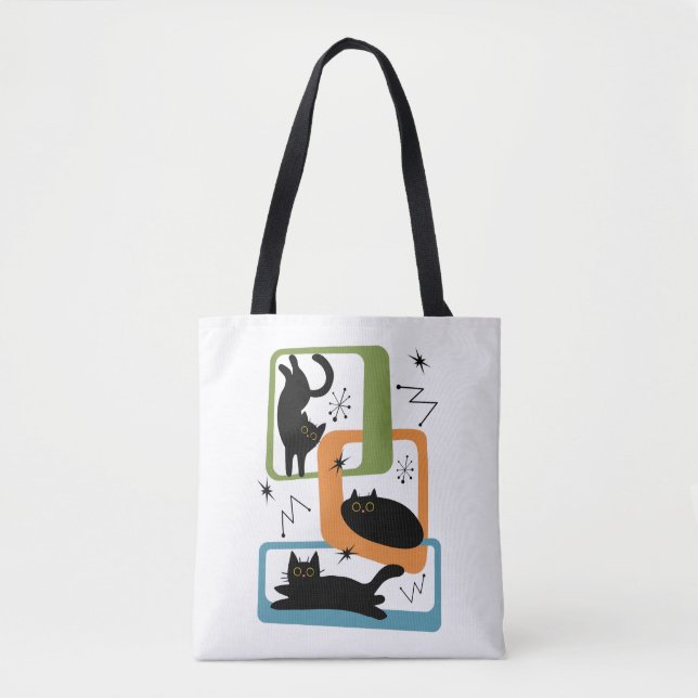 Bolsa Tote Meio século preto (Frente)