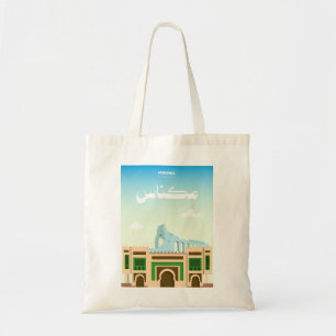 Bolsa Tote Meknes Marrocos Tote – Ilustração Artística da Cid