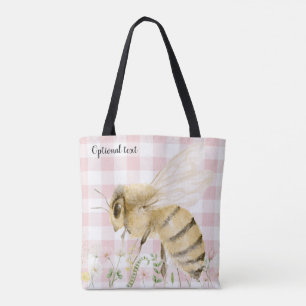 Bolsa Tote Mel Apícola Rosa Branco