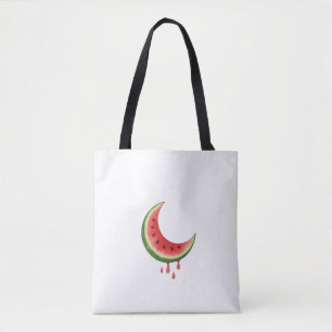 Bolsa Tote Melancia Crescente - Ilustração da Fruta da fatia
