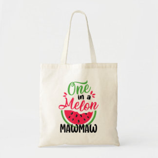 Bolsa Tote Melancia de 1º Aniversário Fofa Vovó 1º Aniversári