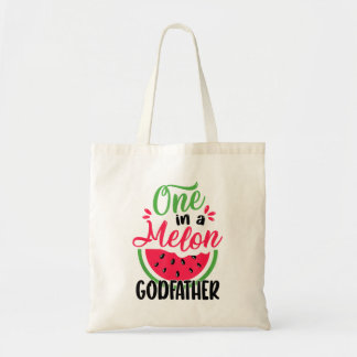 Bolsa Tote Melancia Padrinho de 1º Aniversário Fofo 1º