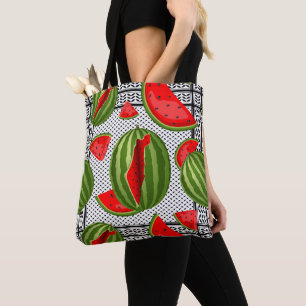 Bolsa Tote Melancia Palestina - Fatia de Mapa