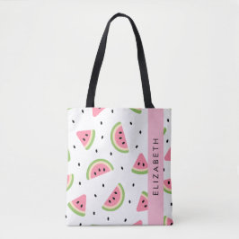 Bolsa Tote Melancias Rosa, Sementes De Melancia, Seu Nome