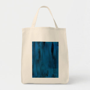 Bolsa Tote Melancolia da Meia-Noite – Abstrato Texturizado Az