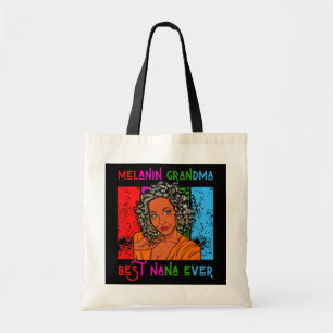 Bolsa Tote Melanin Grandma Best Nana Ever Dia de as mães