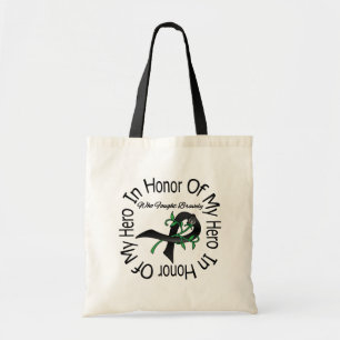 Bolsa Tote Melanoma em honra de meu herói que lutou