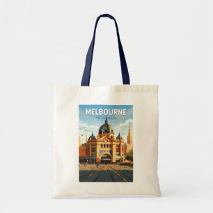 Bolsa Tote Melbourne Austrália Viagem Art Vintage