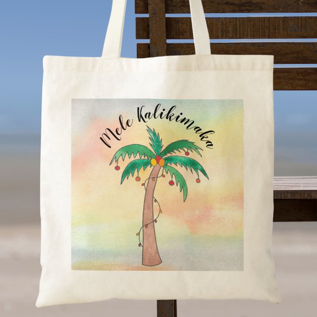 Bolsa Tote Mele Kalikimaka (Criador carregado)