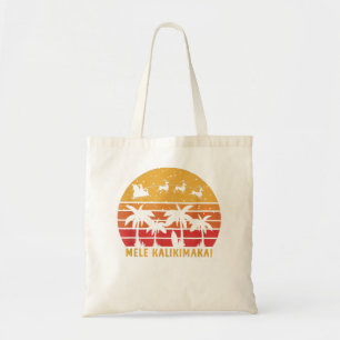 Bolsa Tote Mele Kalikimaka Retro Havaiana Família Natal Va