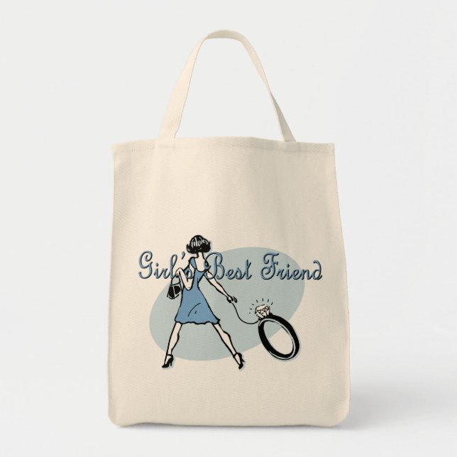 Bolsa Tote Melhor Amiga da Rapariga (Frente)