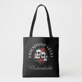 Bolsa Tote Melhor Amiga, Nível de Amizade: Inquebrantável, am