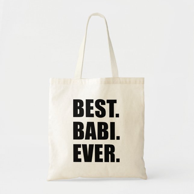 Bolsa Tote Melhor Avó Babi Ever Tcheca (Frente)