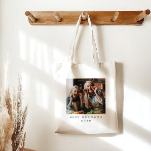 Bolsa Tote Melhor Avó de Todos Foto Completa Personalizada 