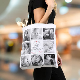 Bolsa Tote Melhor Avó de Todos os Tempos Colagem de 8 Fotos c