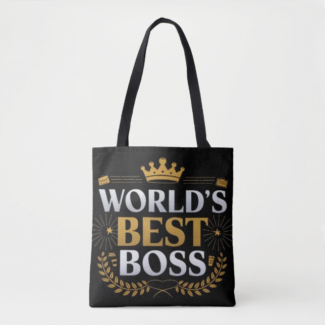 Bolsa Tote melhor chefe do mundo (Frente)