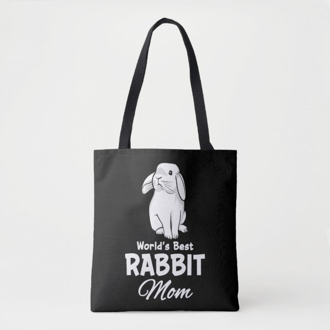 Bolsa Tote Melhor Coelho do Mundo Mãe Mãe Mãe Coelhinha (Frente)