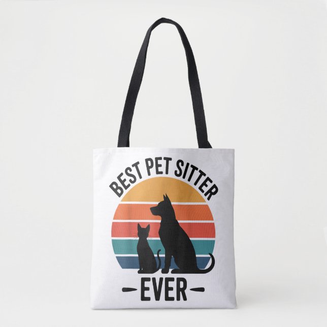 Bolsa Tote Melhor Cuidador de Cães de Todos os Tempos Present (Frente)