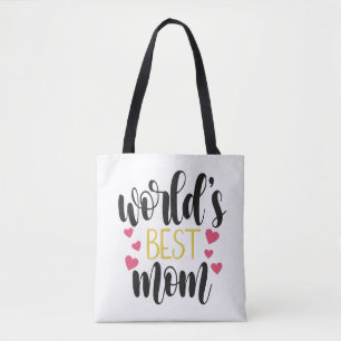 Bolsa Tote Melhor Dia de as mães da Mãe do Mundo  Saco de T