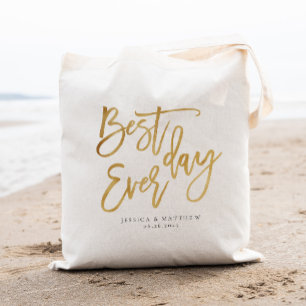 Bolsa Tote Melhor dia de todos, Bem-vindo Personalizado Doura