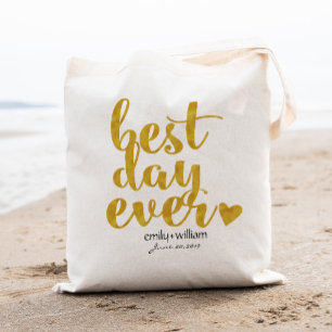 Bolsa Tote Melhor Dia de Todos Presente/Favor de Boas-Vindas 