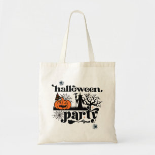 Bolsa Tote Melhor Festa de Festa de Halloween Retro