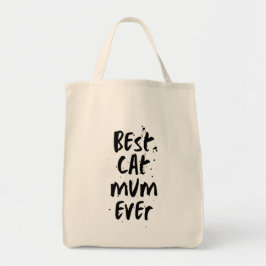 Bolsa Tote Melhor Gato Mãe Alguma Vez Moderna, Simples Trendy