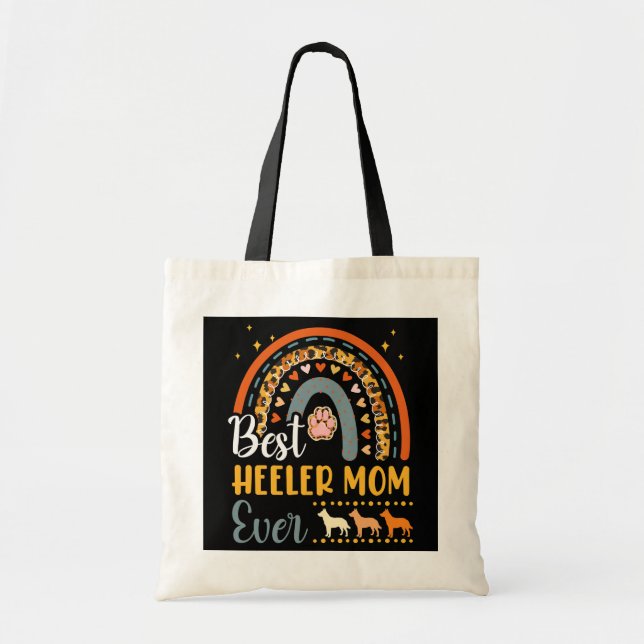 Bolsa Tote Melhor Heeler Mãe Nunca Cachorro Cachorro Cachorro (Frente)