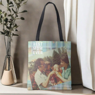 Bolsa Tote Melhor Mãe Alguma vez foto personalizada do keepsa