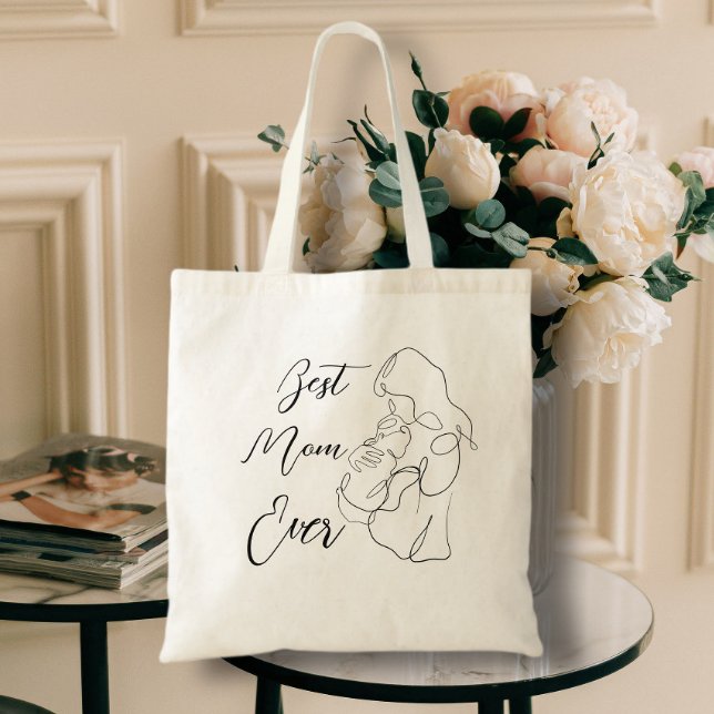 Bolsa Tote Melhor Mãe Alguma Vez Tendência Uma Linda Maternid (Criador carregado)