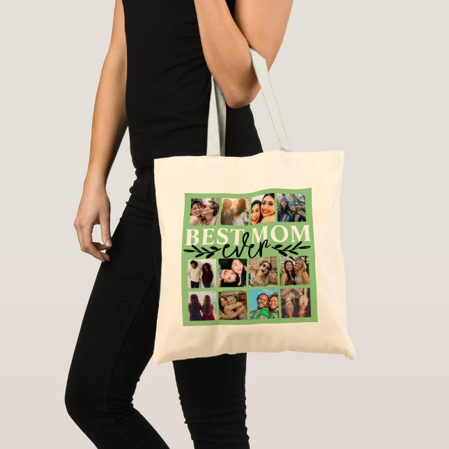 Bolsa Tote Melhor Mãe Alguma Vez Verde Fotografia Coletiva Ca (Frente (produto))