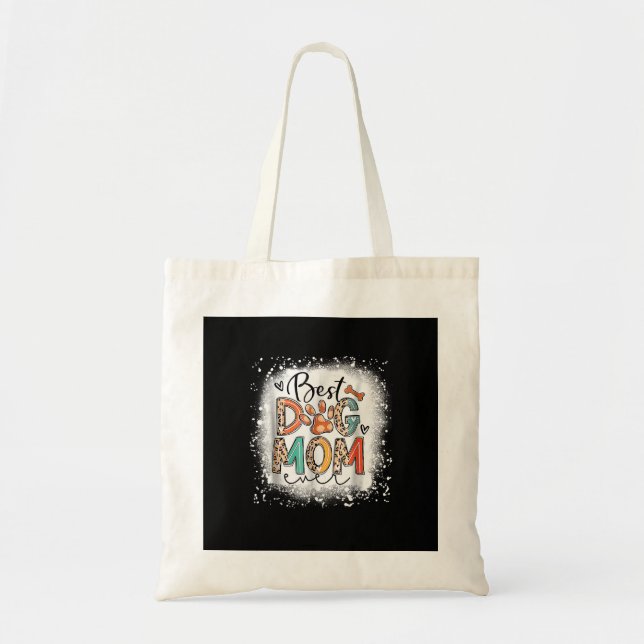Bolsa Tote Melhor Mãe de Cachorro de Todos os Tempos Dia das  (Frente)