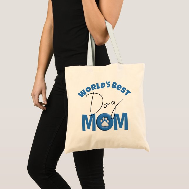 Bolsa Tote Melhor Mãe de Cachorro do Mundo (Frente (produto))