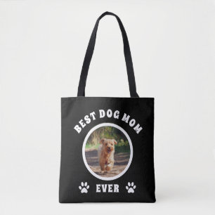 Bolsa Tote Melhor Mãe De Cachorro Personalizada De Foto