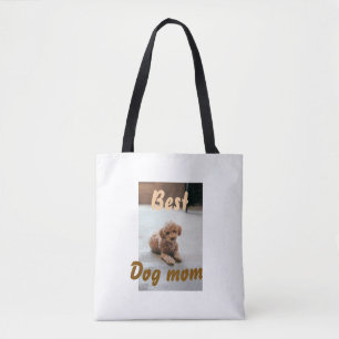 Bolsa Tote Melhor mãe de cachorro poça marrom dia das mães ga